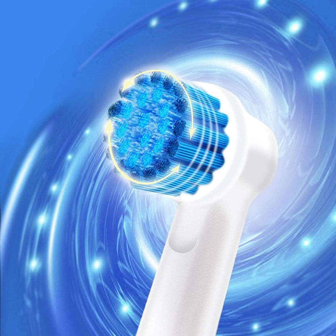 Sensitive Toothbrush Heads Compatible with Oral-B Electric Toothbrushes - 4 Pack