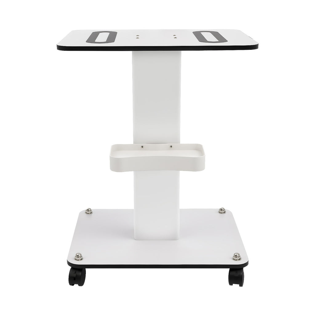 Rolling Salon Trolley Cart White ABS Beauty Organizer with Wheels