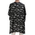 Hair Cutting Cape for Barbers and Stylists - Adjustable, Water-Resistant, Mustache Design