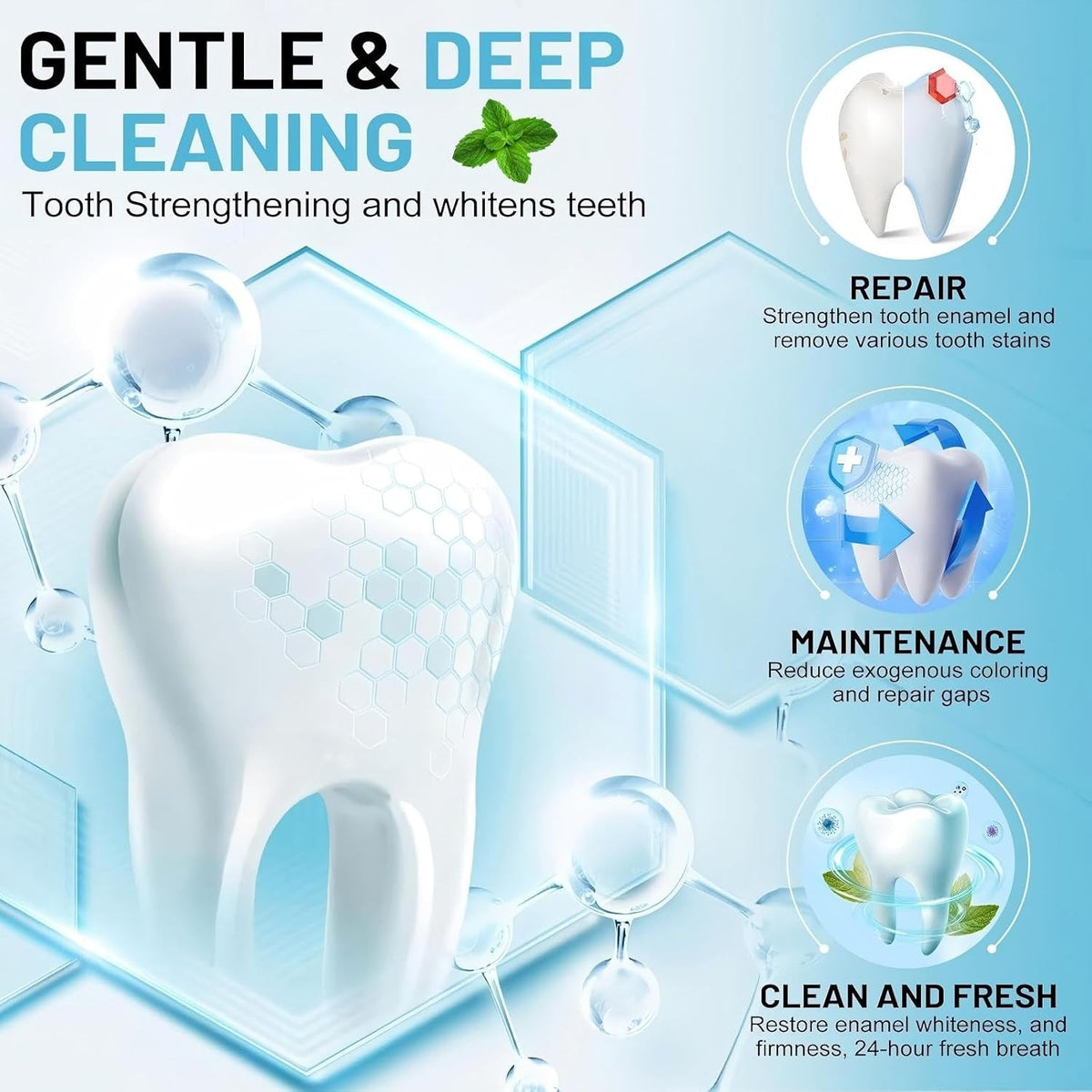 Hydroxyapatite Toothpaste for Sensitive Teeth - Whitening & Stain Removal