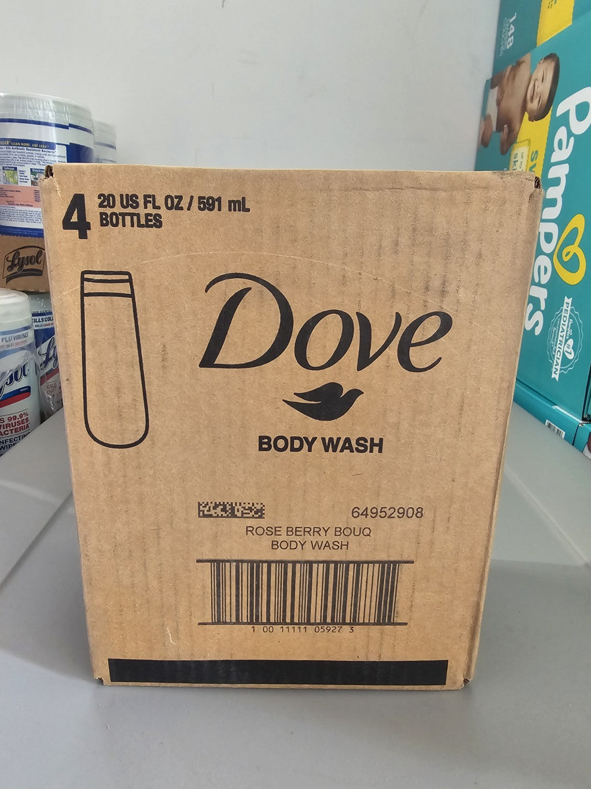 Dove Beauty Garden Tea Party Rose Berry Bouquet Set – Limited Edition, 4 Pack, 20 fl oz