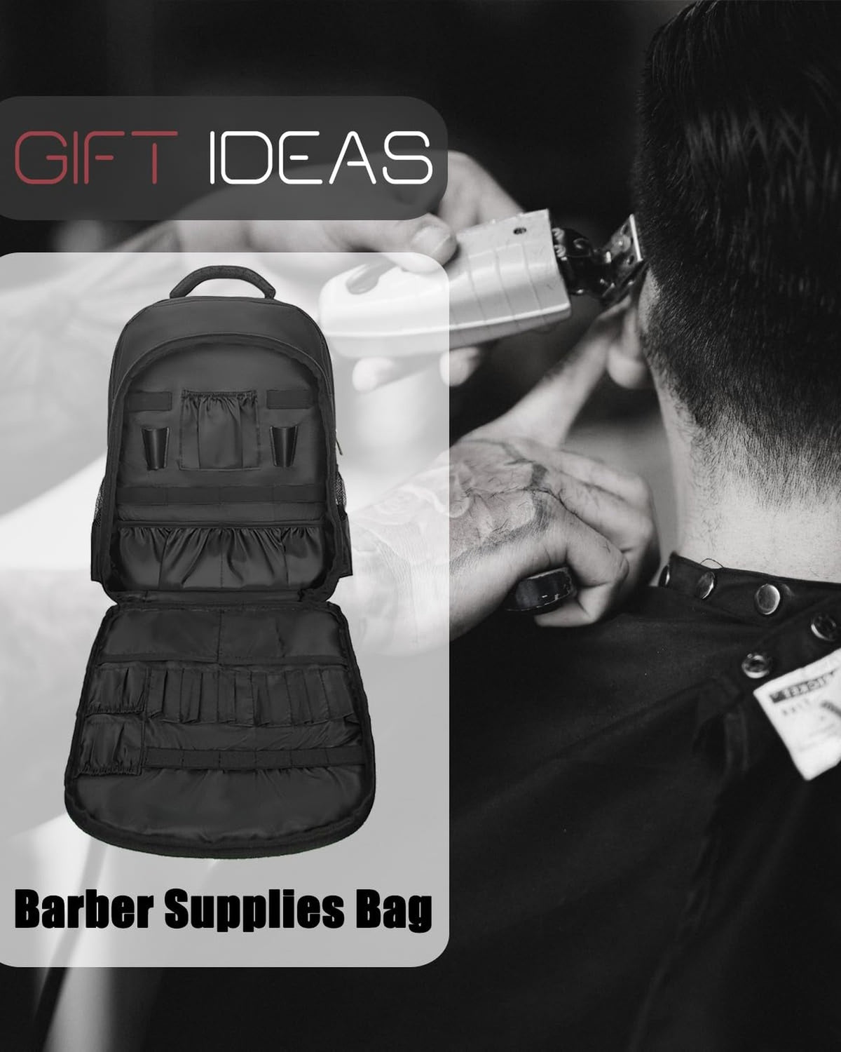 High-Capacity Barber Backpack for Clippers & Salon Tools - Unisex