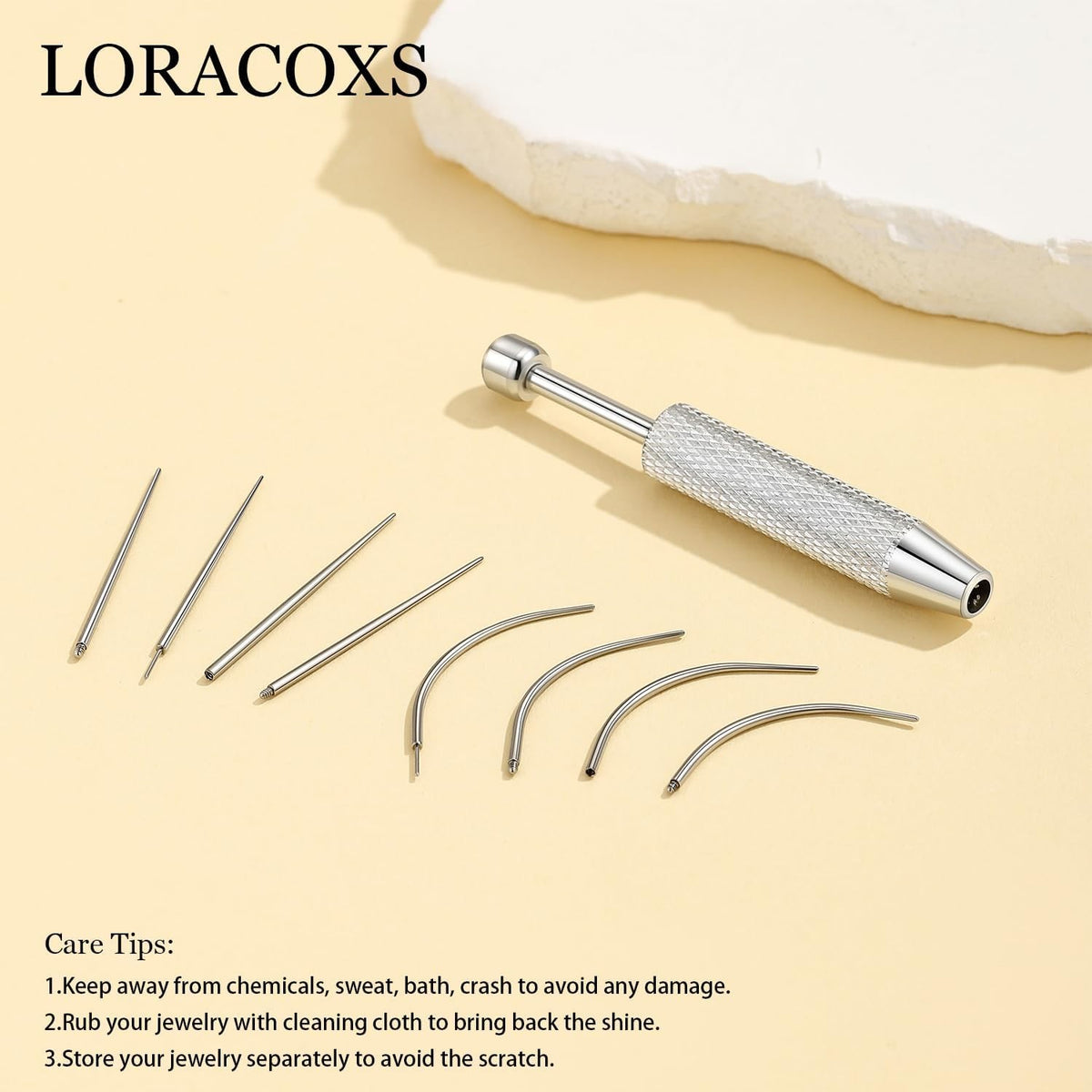 Piercing Taper Insertion Kit with Ball Grabber 14G 16G 18G 20G Body Jewelry Tools