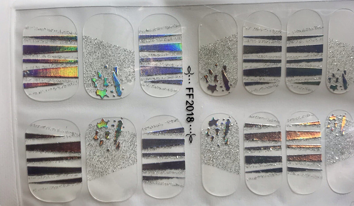 Color Gel Nail Polish Strips Holo Fun - Nail Wraps & Strips