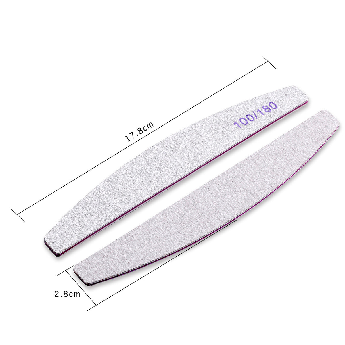 10 Pack Nail Buffers 100/180 Grit Manicure Files for Natural & Artificial Nails