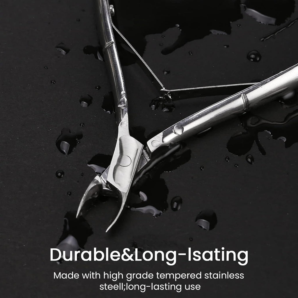 Professional Cuticle Nippers - Stainless Steel Nail Care Tool for Manicure & Pedicure