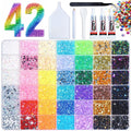Bedazzling Rhinestone Kit with 42 Colors and 42000 Pcs for Crafts and DIY