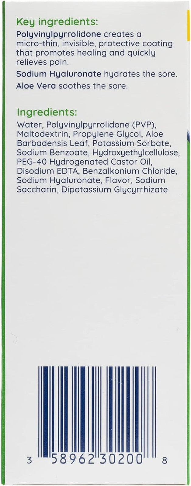 Oral Pain Relief Mouthwash for Canker Sores & Mouth Burns - Benzocaine & Alcohol Free