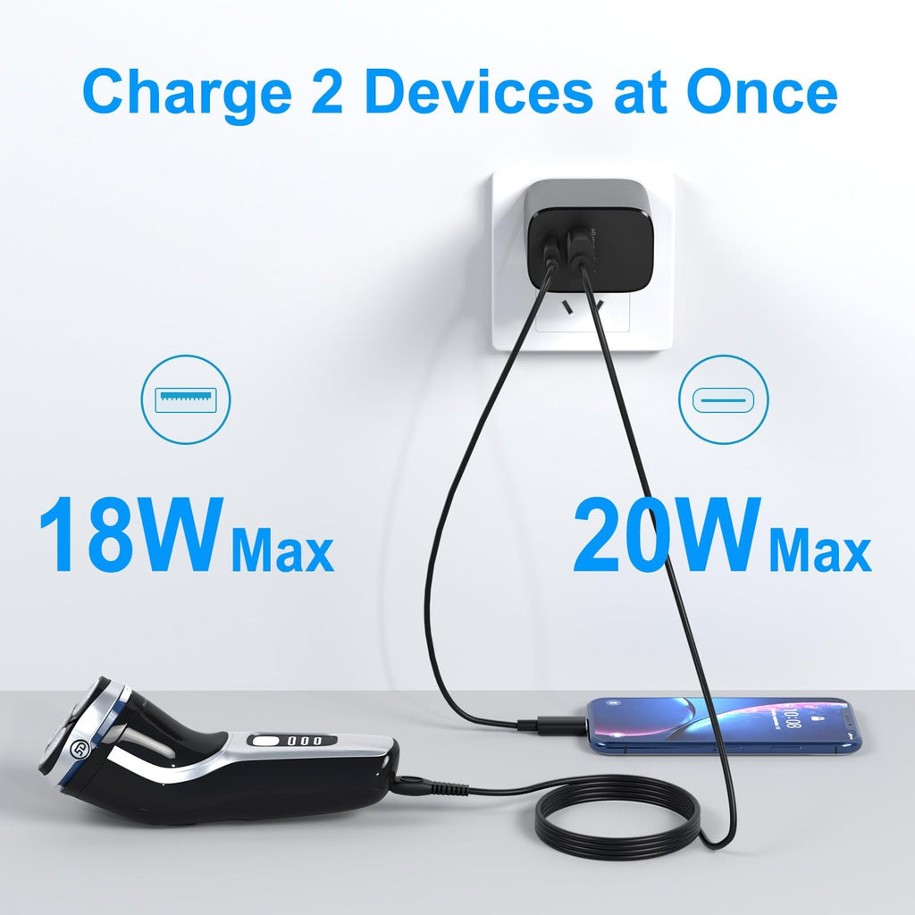 5V Replacement Charger Cord for Philips Norelco Electric Shavers and Trimmers