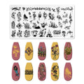 Nail Stamping Plate Floral Design CJT119 - Nail Art Tools for Manicure