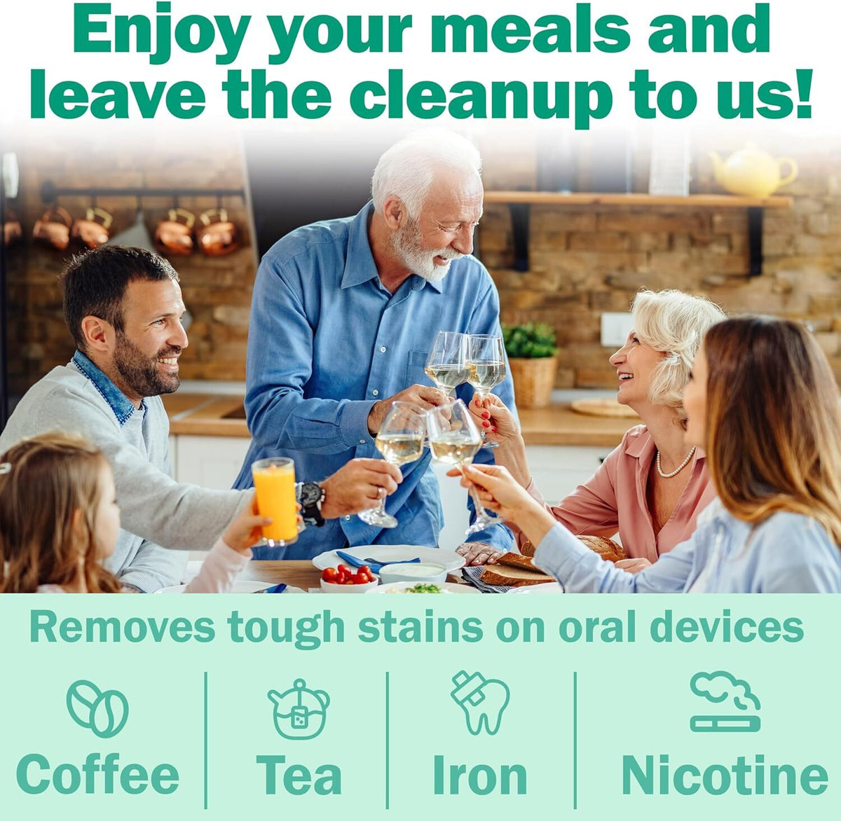 Denture Cleaner Powder for Retainers & Mouthguards - 180-Day Pack