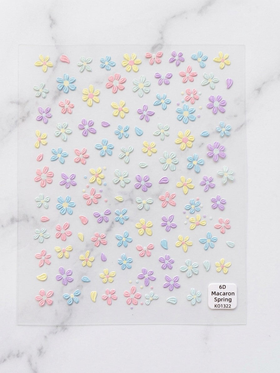 Set of 5D Character Nail Decals - Nail Art Stickers for Manicure