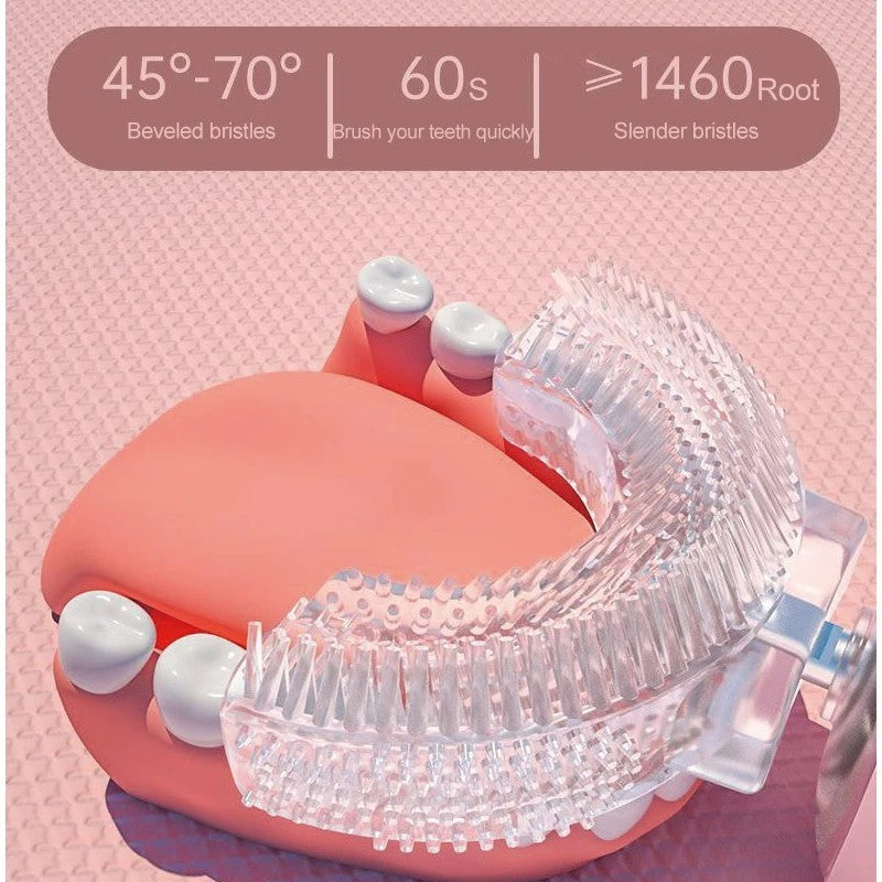 Children's U-Shaped Electric Toothbrush for Kids 360° Silicone & 2-6 Years