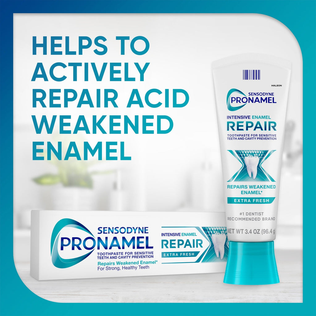 Sensodyne Pronamel Intensive Enamel Repair Toothpaste - Extra Fresh 3.4oz - Pack of 4