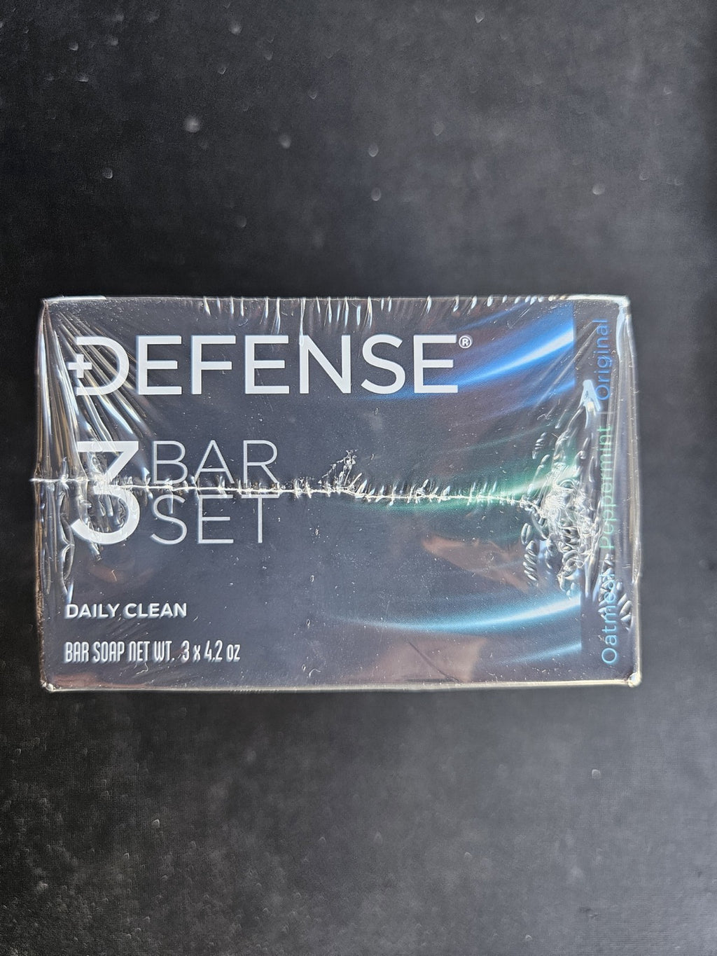 Defense Soap 3 Bar Variety Set - Face & Body Cleansing with Tea Tree, Peppermint, Oatmeal
