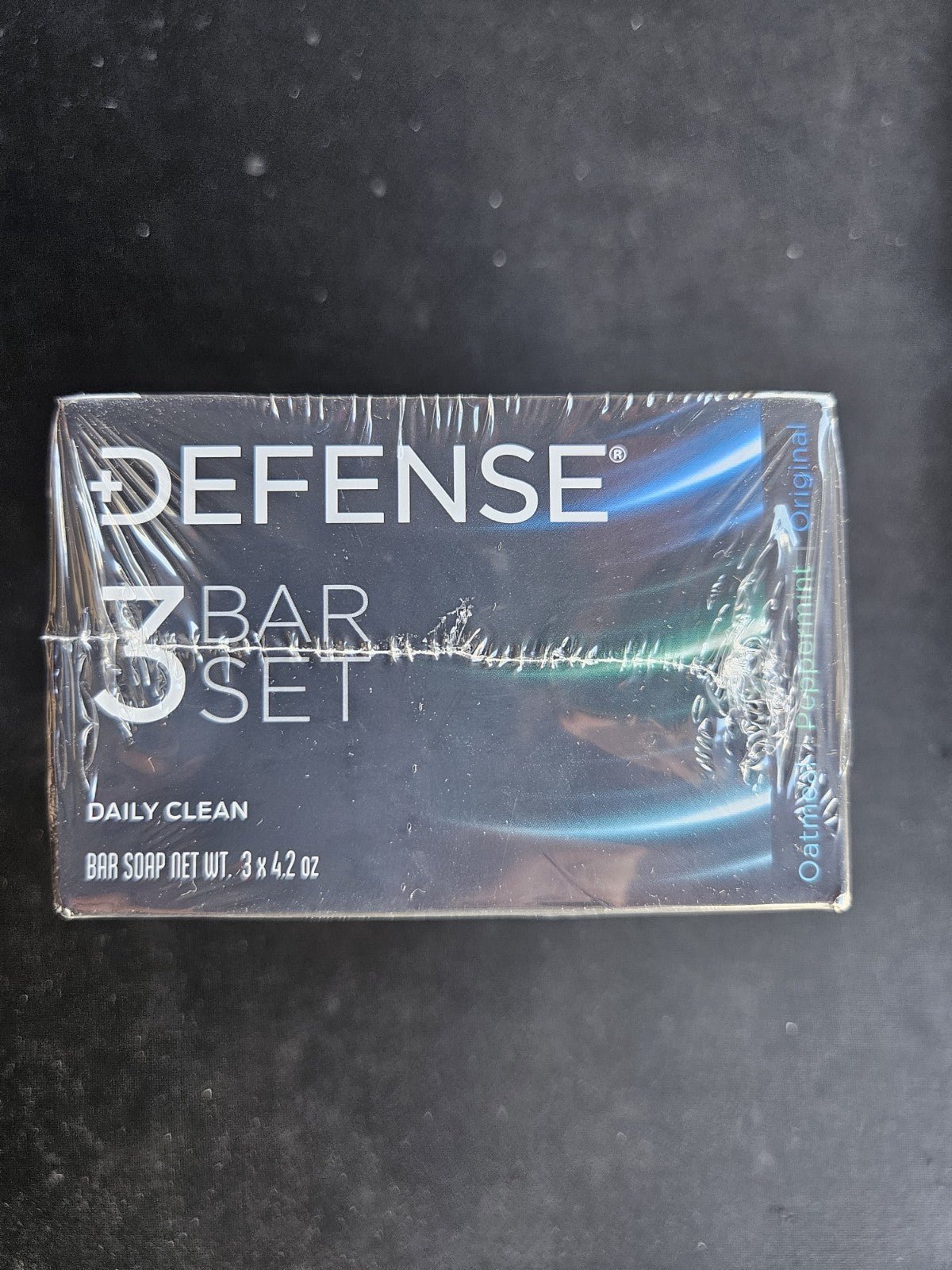 Defense Soap 3 Bar Variety Set - Face & Body Cleansing with Tea Tree, Peppermint, Oatmeal
