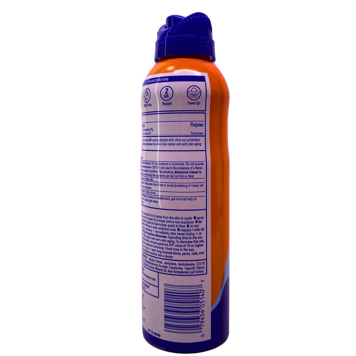 SPF 30 Sunscreen Spray with Instant Cool Relief 6 oz 2-Pack