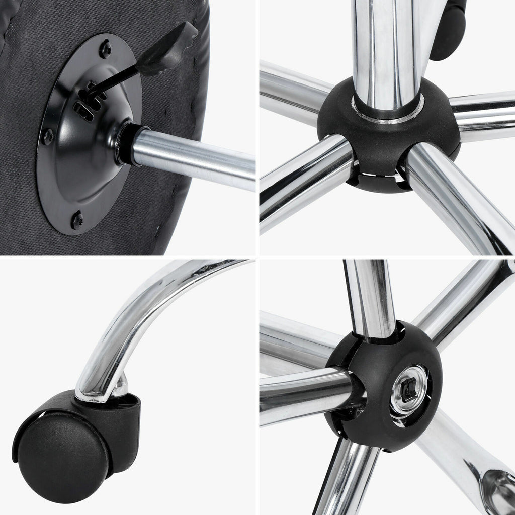 Adjustable Hydraulic Salon & Spa Stool with Swivel & Rolling Base