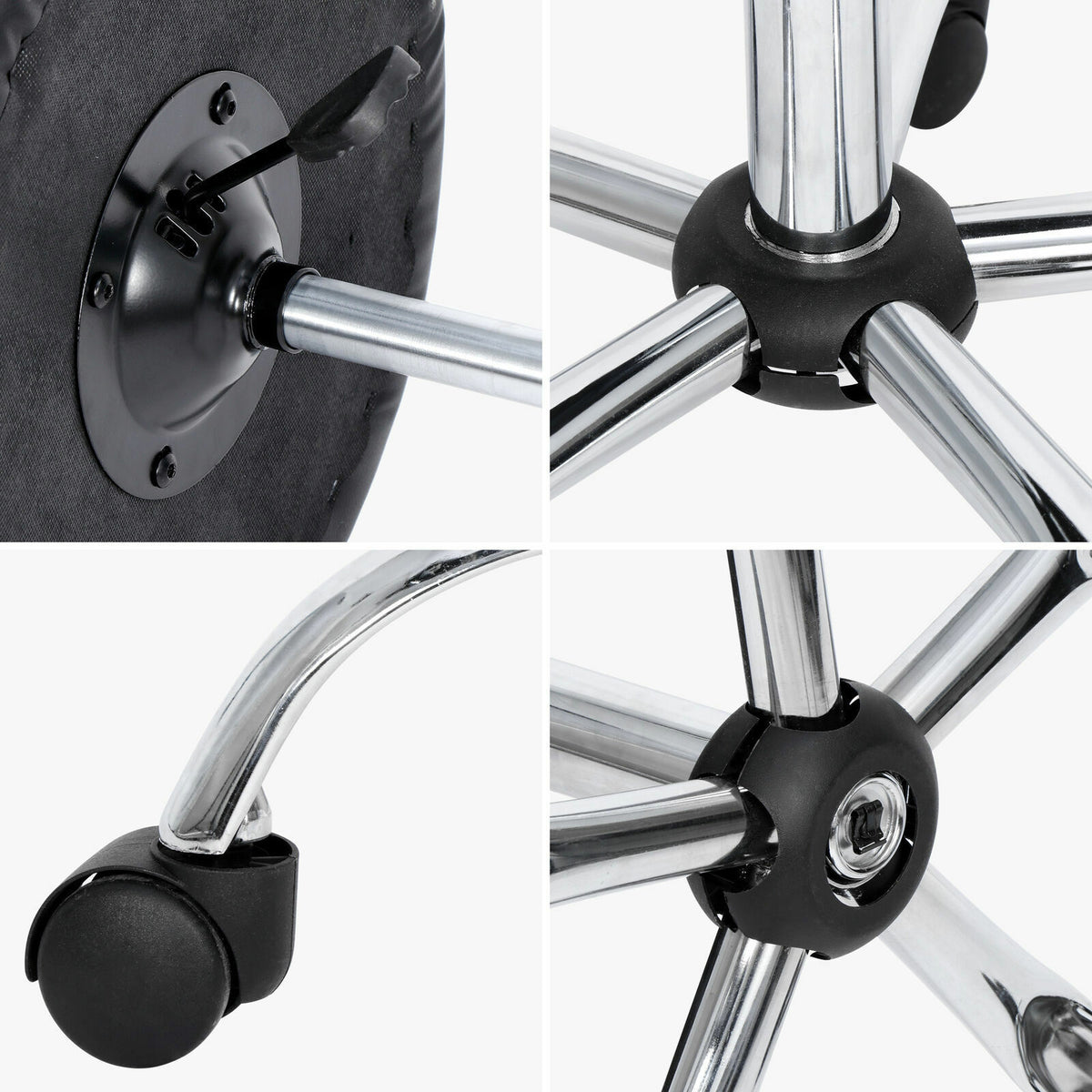 Adjustable Hydraulic Salon & Spa Stool with Swivel & Rolling Base