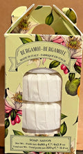 Bergamot Scented Round Handmade Soap Set - 4 x 80g, Italy