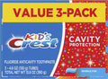 Kids Fluoride Cavity Protection Toothpaste Set - Sparkle Fun, 3-Pack, 13.8oz