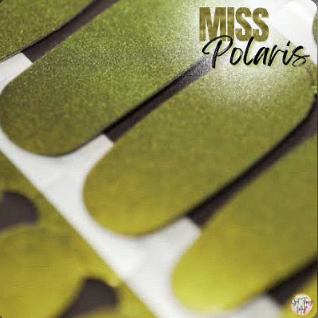 Color Street Nail Polish Strips Miss Polaris Ethereal Green to Gold Duochrome - Easy Manicure
