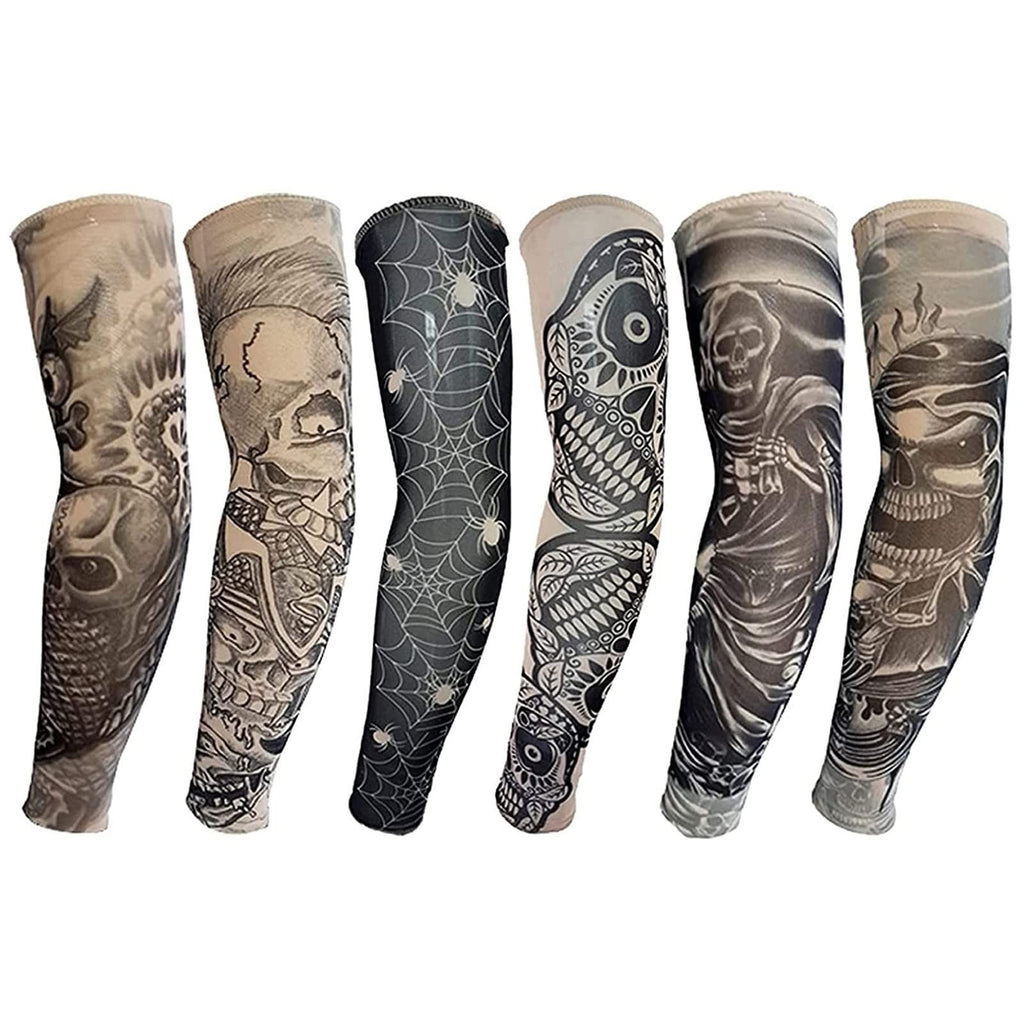Temporary Tattoo Sleeves for Men - Stretchable Nylon-Blend Arm Covers