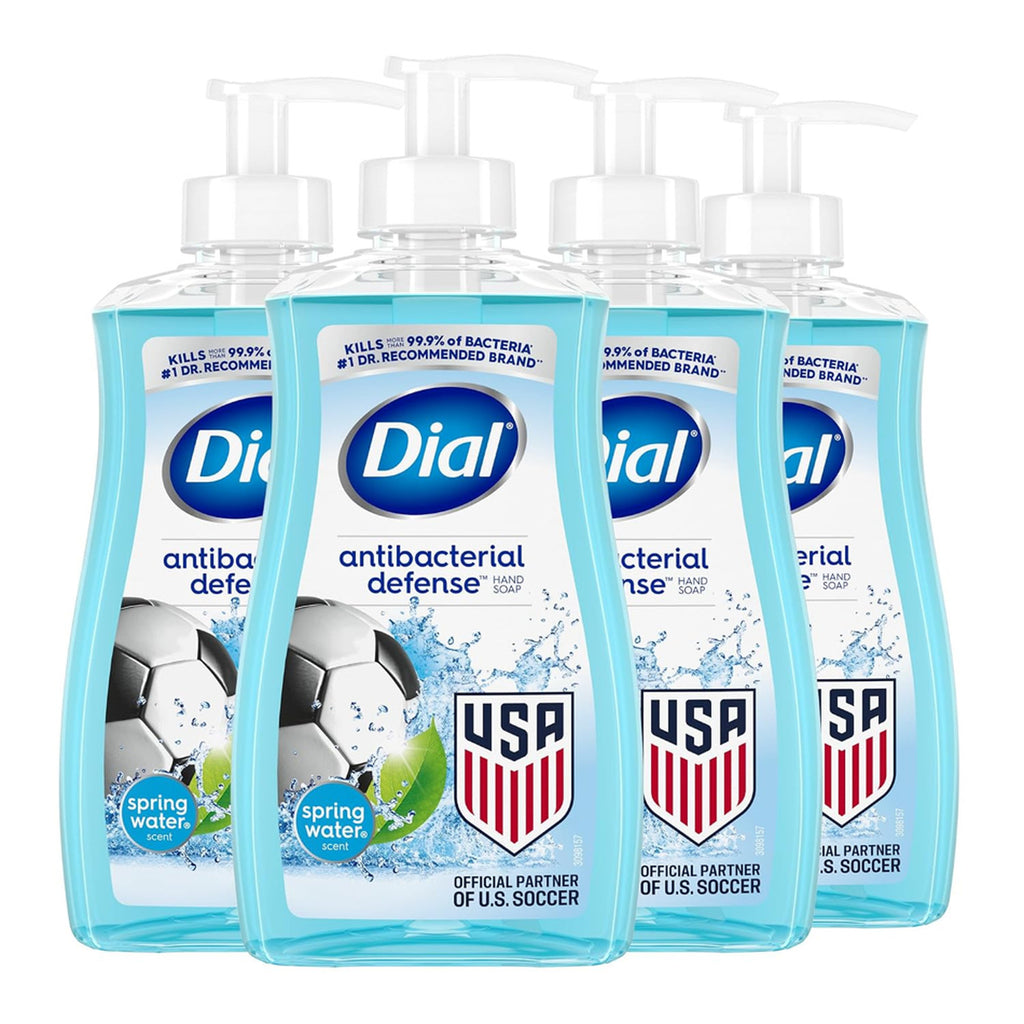 Liquid Hand Soap Aloe Spring Water 11oz Pack of 4 Antibacterial & Dermatologist-Tested