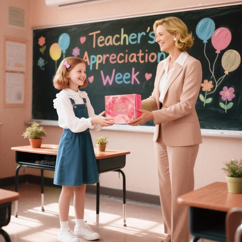 Teacher Appreciation Spa Gift Set with Mug Candle & Bath Bomb - Stress Relief