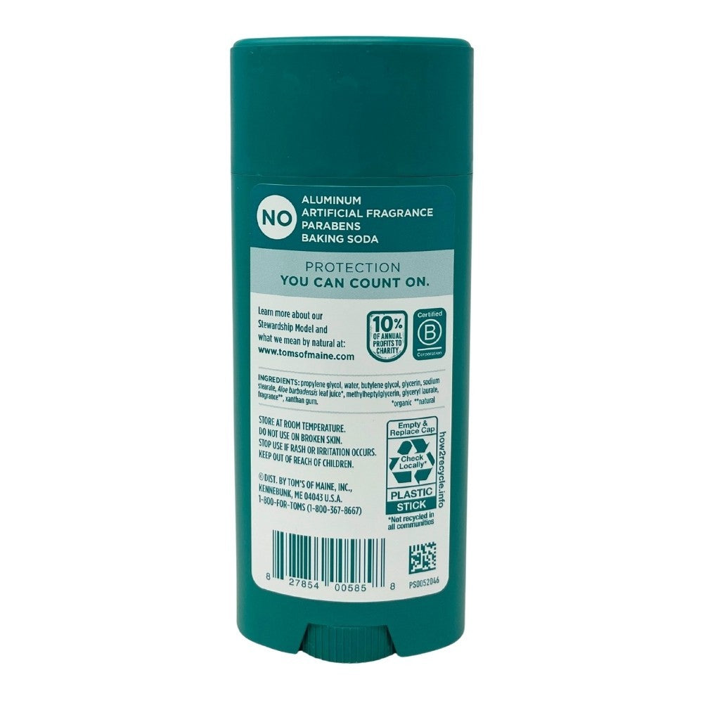 Tom's of Maine Aluminum-Free Deodorant Stick Eucalyptus Mint 3.25oz - Pack of 3