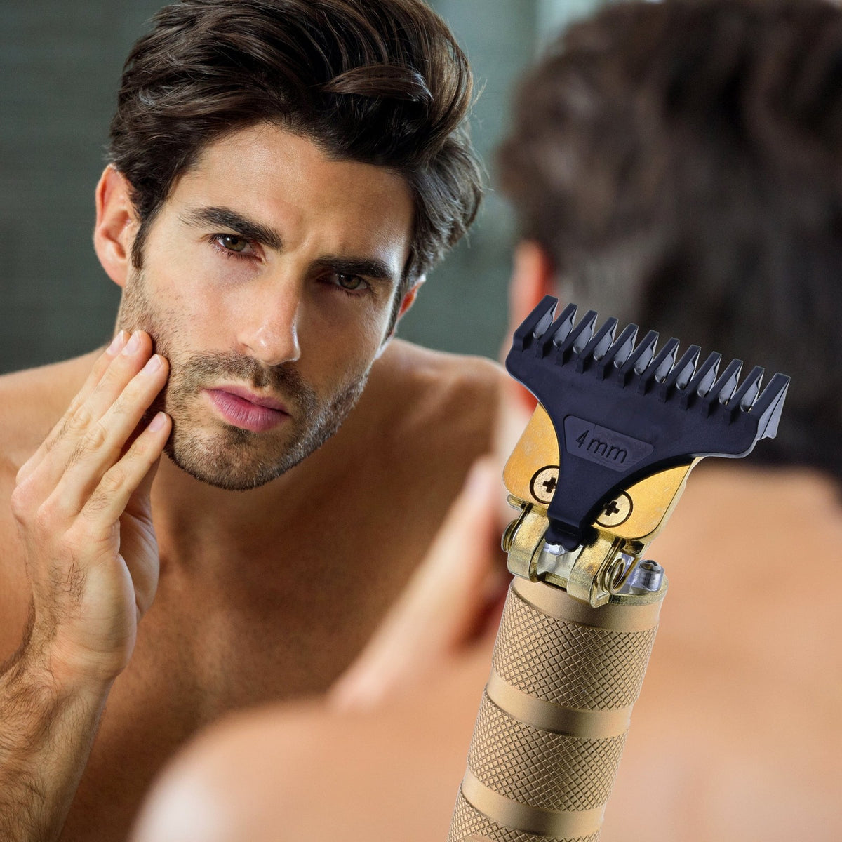 Rechargeable Zero-Gap Beard & Hair Trimmer for Precise Grooming - 111