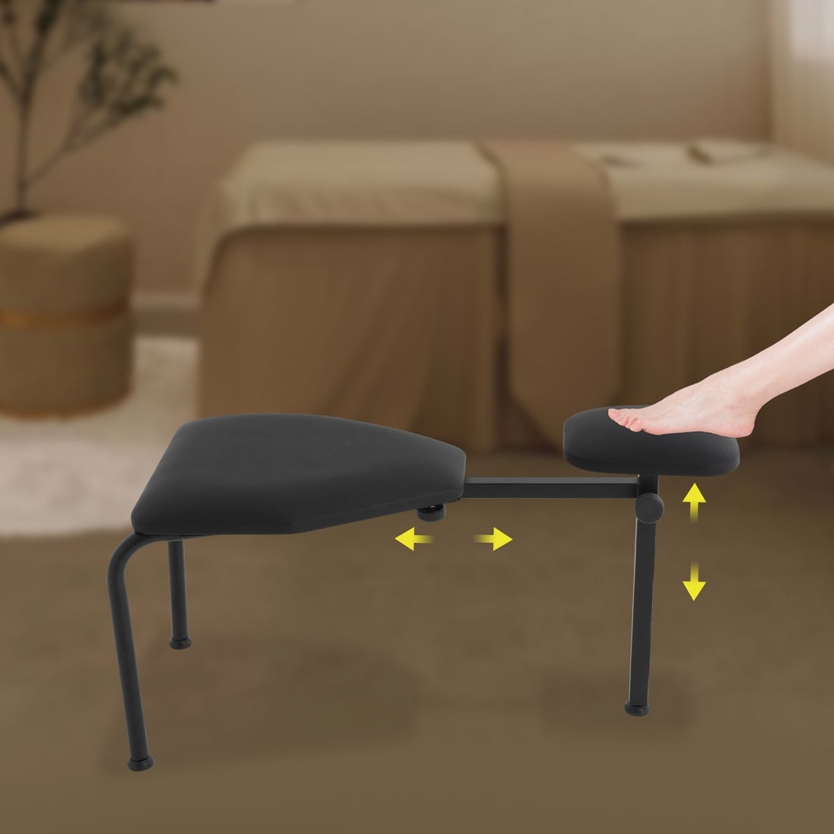 Adjustable Pedicure Manicure Chair with Footrest Salon Nail Stool