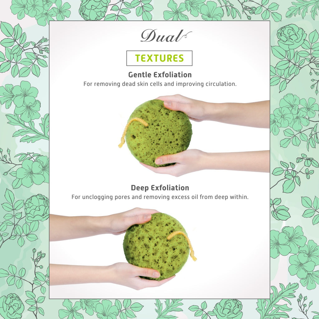 Deep Cleansing Body Loofah Sponge Set – Natural Colors, Dual Textures for Gentle & Deep Exfoliation (Pack of 3)