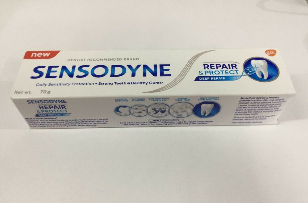 Sensodyne Repair & Protect Toothpaste with Novamin - 70g for Sensitive Teeth
