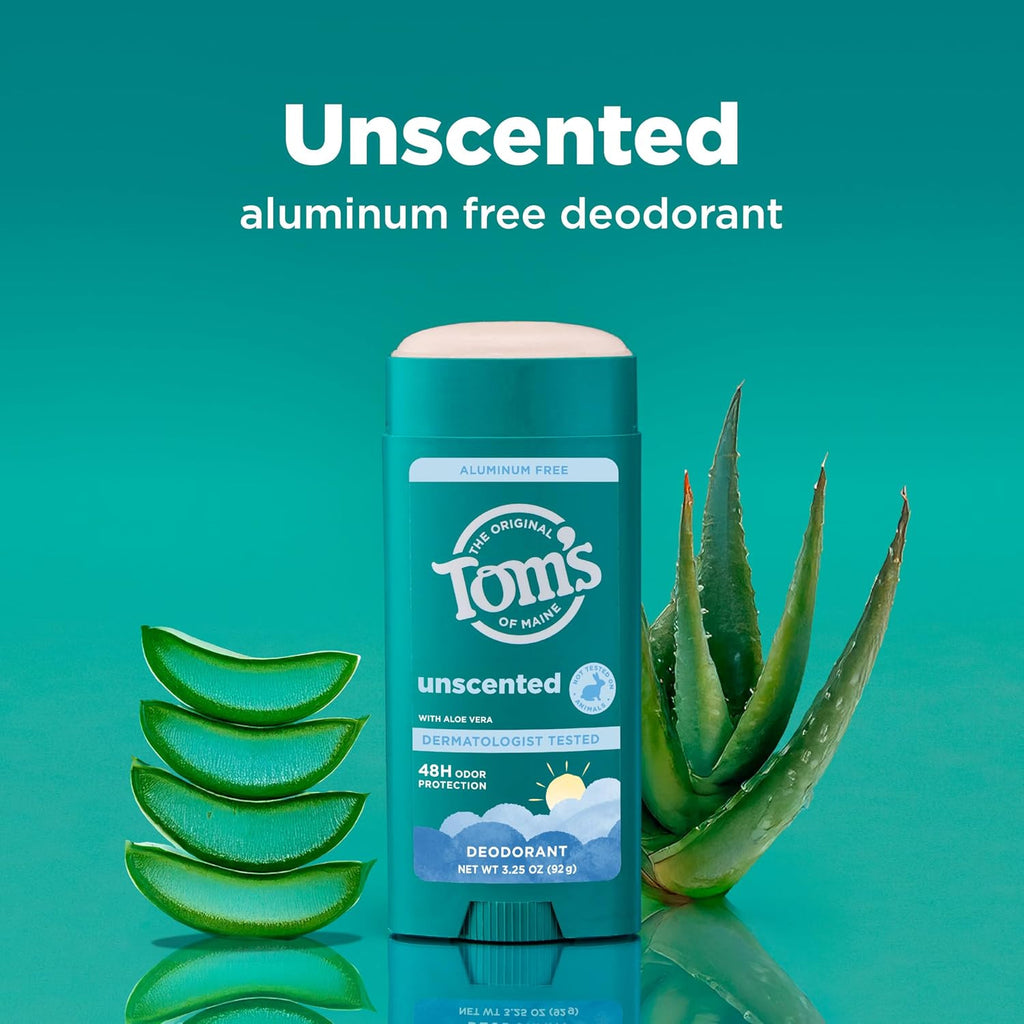 Unscented Natural Deodorant for Men & Women - Aluminum Free 3.25 oz