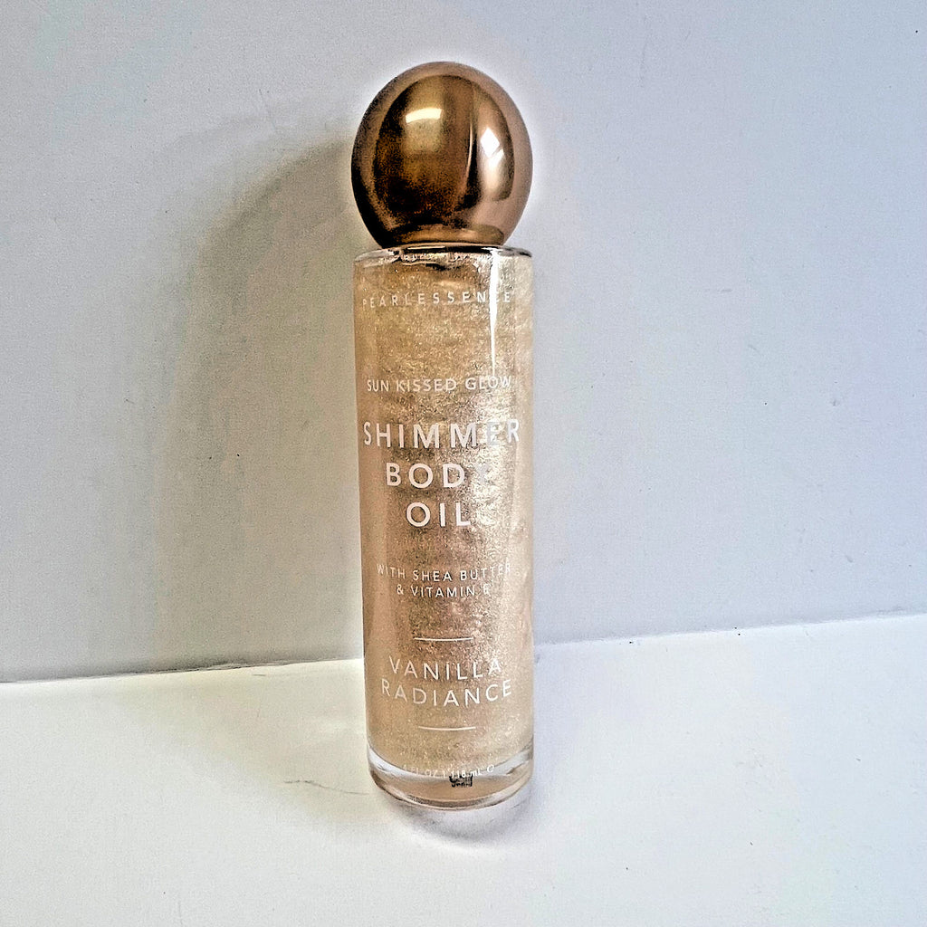 Vanilla Shimmer Body Oil - Moisturizing and Radiant Glow, 4oz