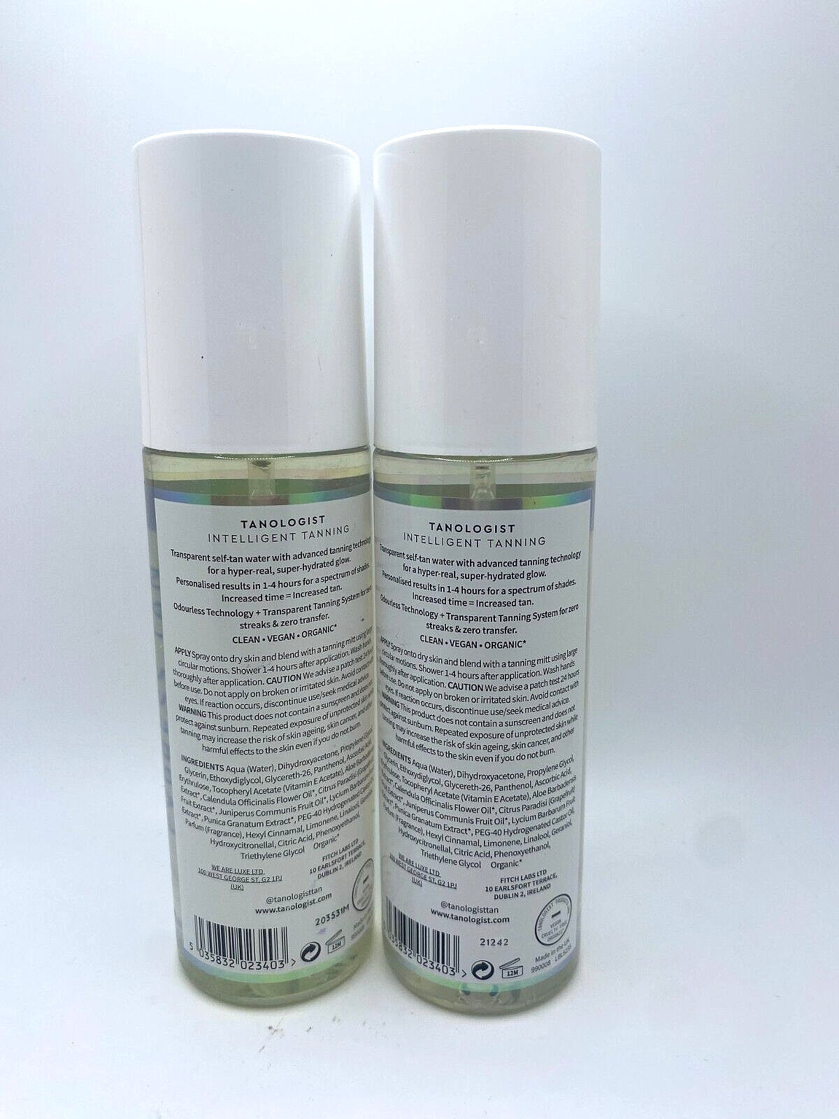 Self Tan Water DARK - Tanologist Express Tan, 200ml (Lot of 2)