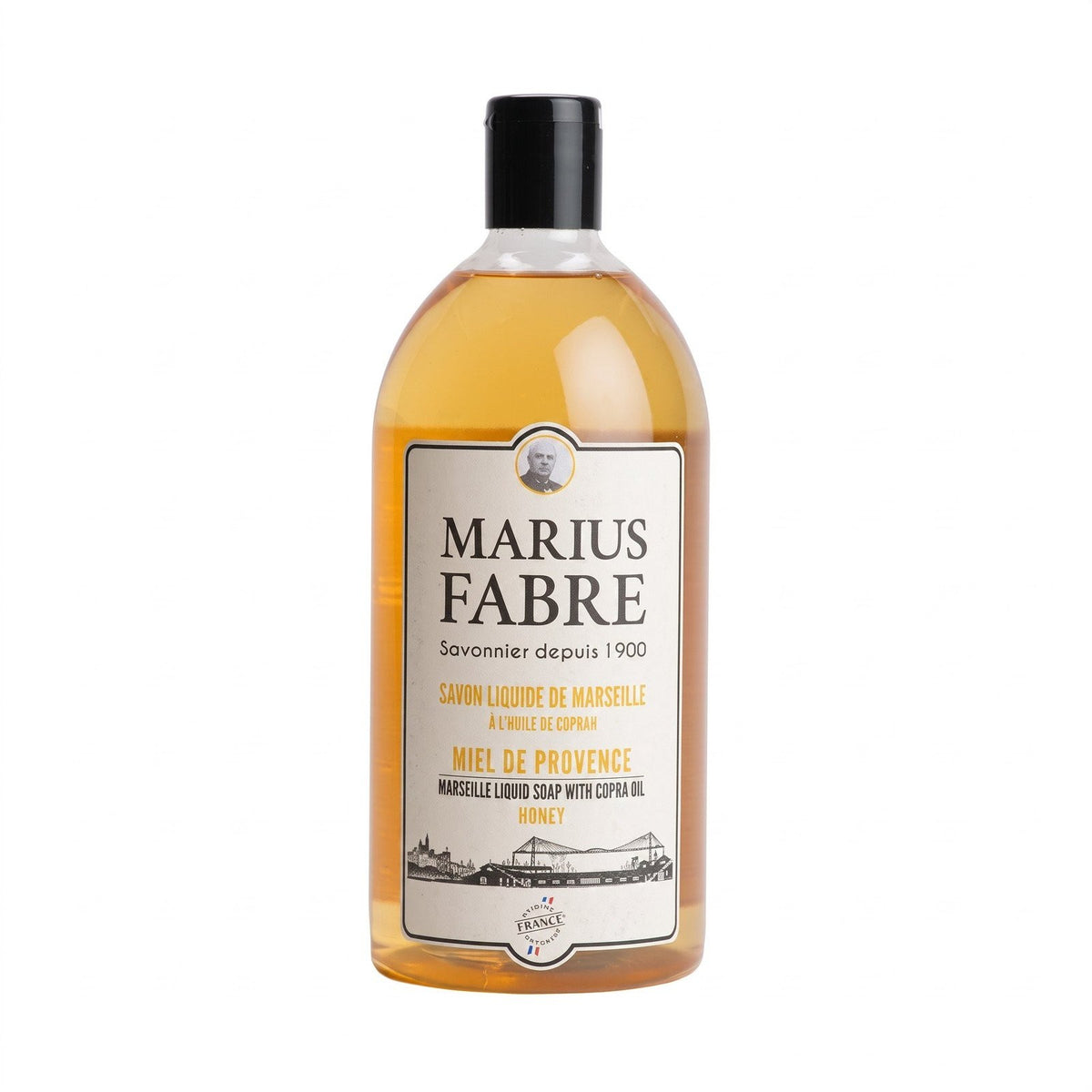 Marseille Liquid Soap Refill Heather Honey 1L — Gentle Vegetable Oil Formula