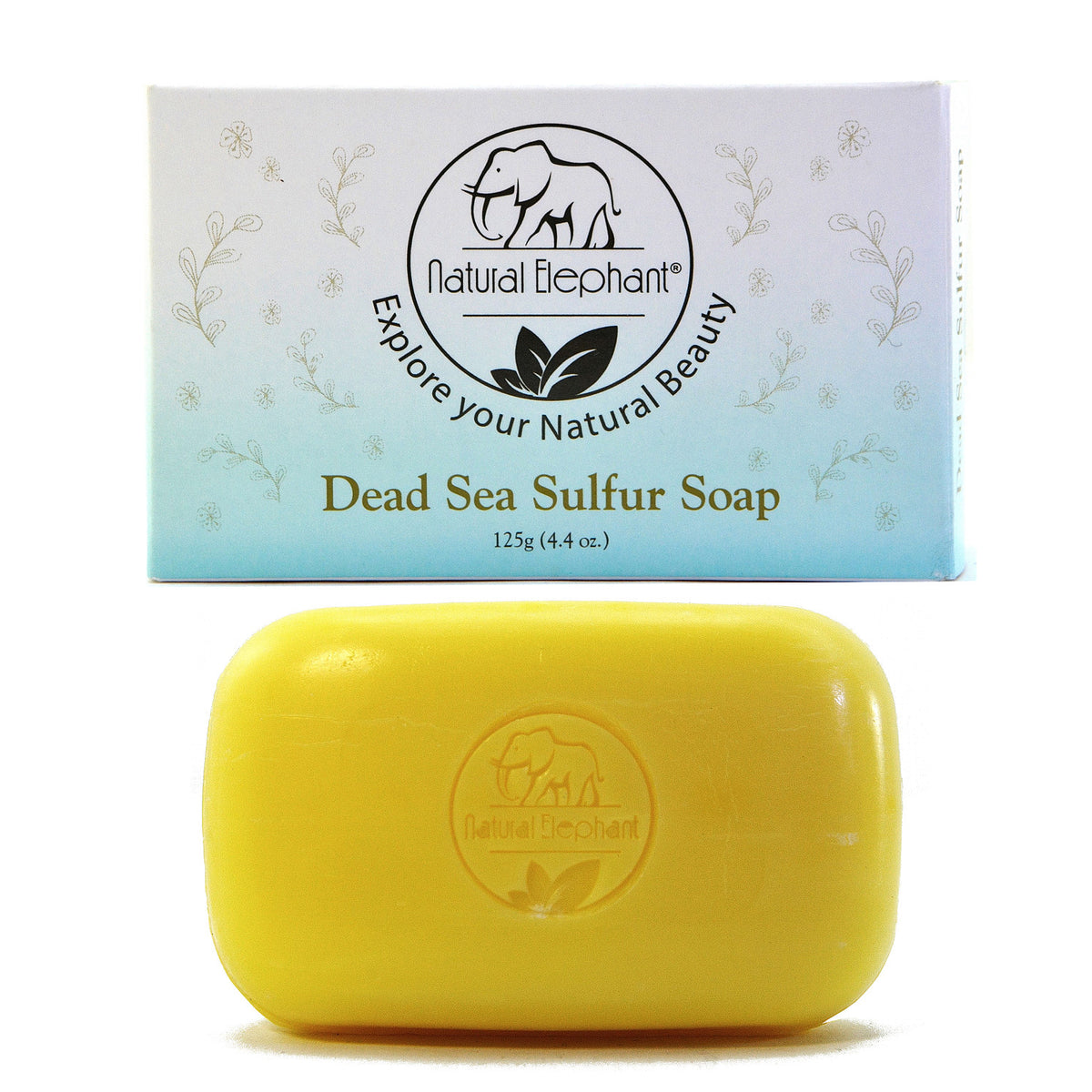 Dead Sea Sulfur Soap for Acne & Skin Detox - Natural Mineral Bar 4.4 oz