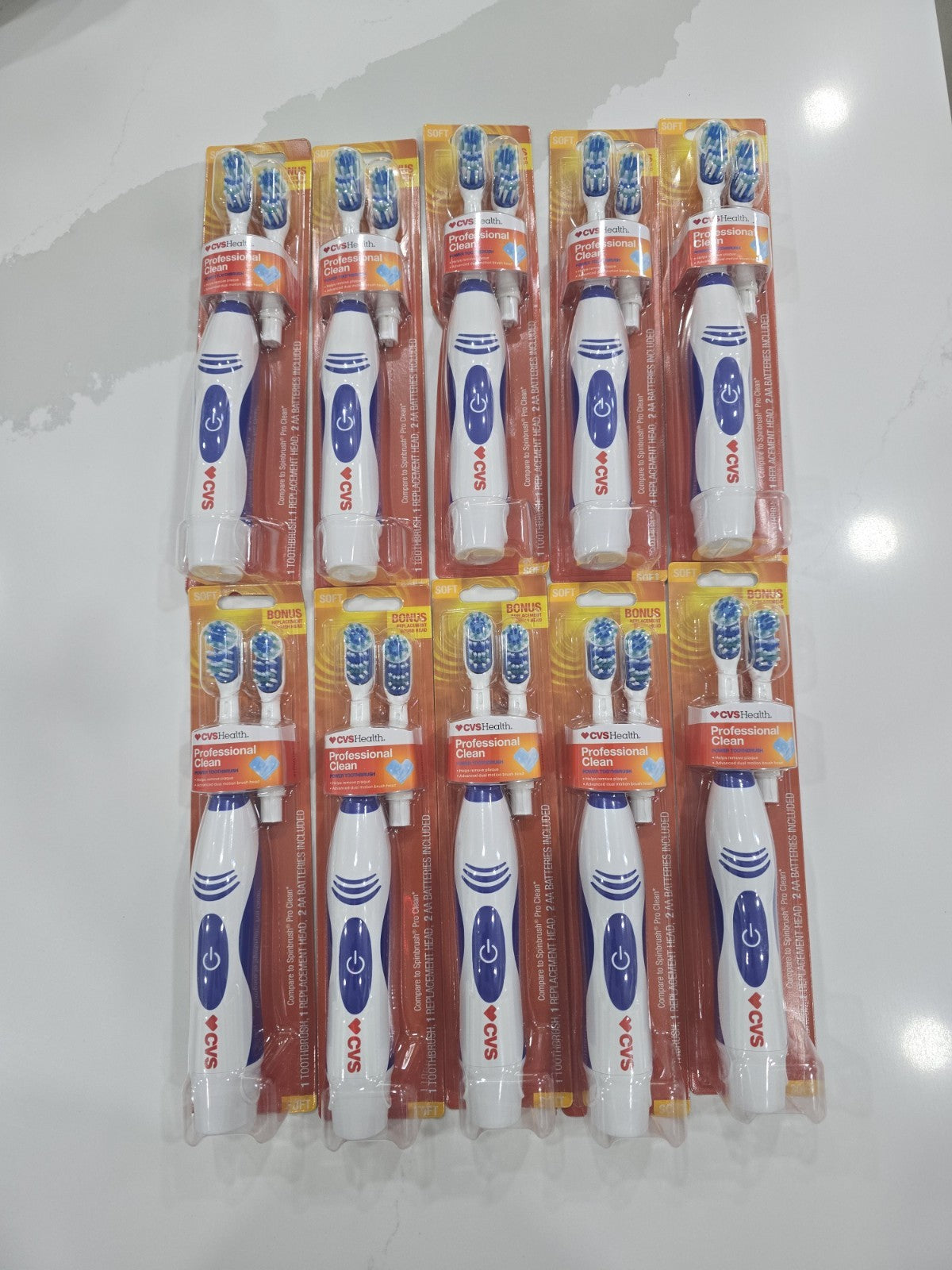 Power Soft Toothbrush Set - 10 Count, Gentle Oral Care