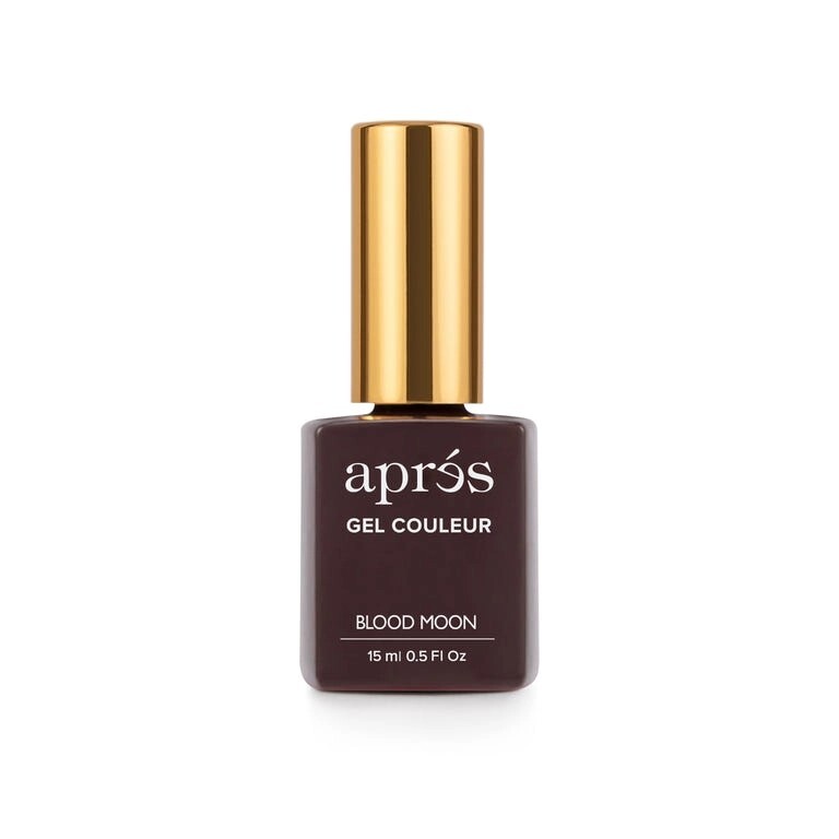 Aprés Gel Polish Blood Moon 0.5oz - Highly Pigmented Nail Color & Brush-X