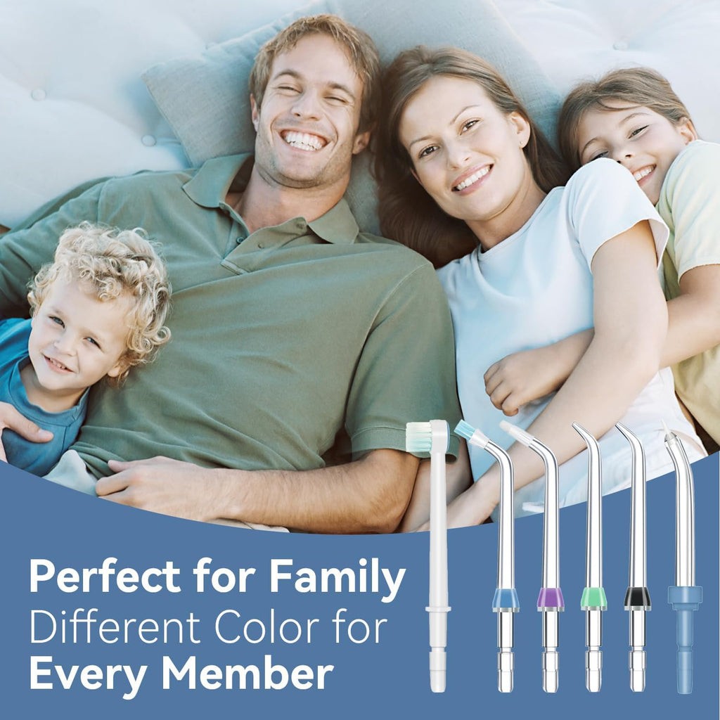Water Flosser Replacement Tips for Waterpik & Compatible Oral Irrigators