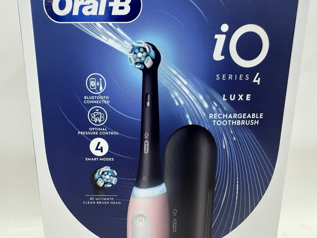 Electric Toothbrush Pink with App Bluetooth & Travel Case - Oral-B iO Series 4 Luxe