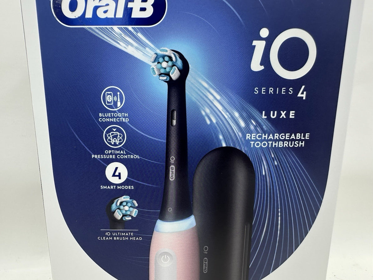 Electric Toothbrush Pink with App Bluetooth & Travel Case - Oral-B iO Series 4 Luxe