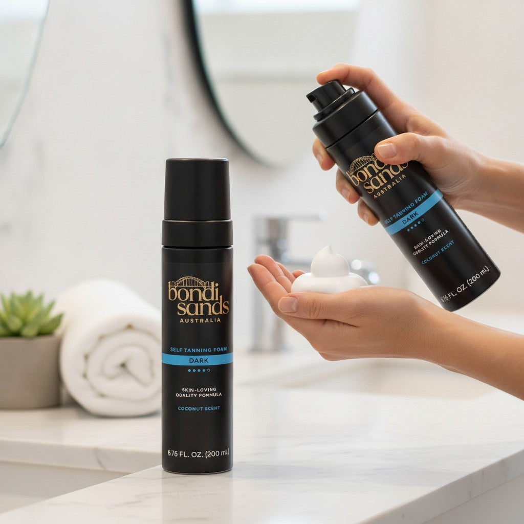 Coconut-Scented Self Tanning Foam for Deep Bronze Glow - 6.76 Fl Oz
