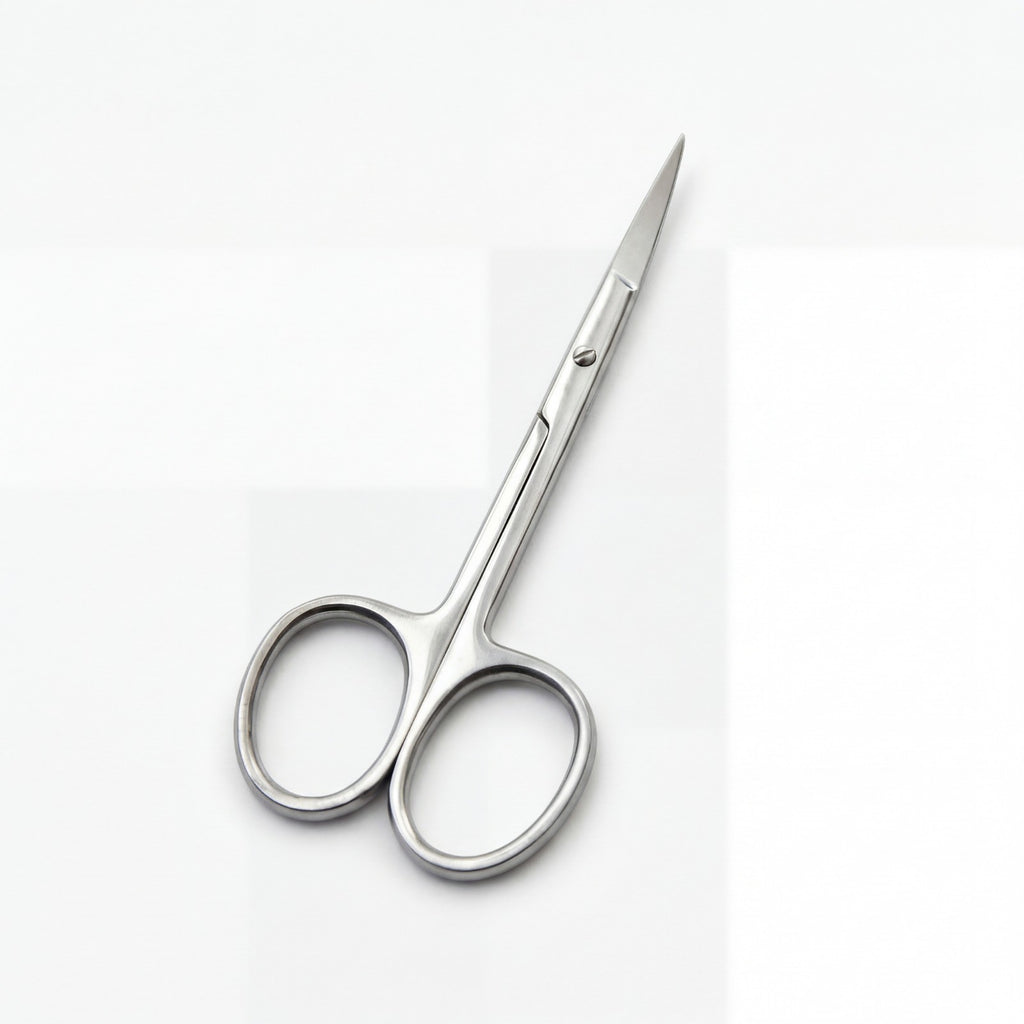 Small Curved Cuticle Nail Scissors - Manicure Nail Art Shears 3.5"
