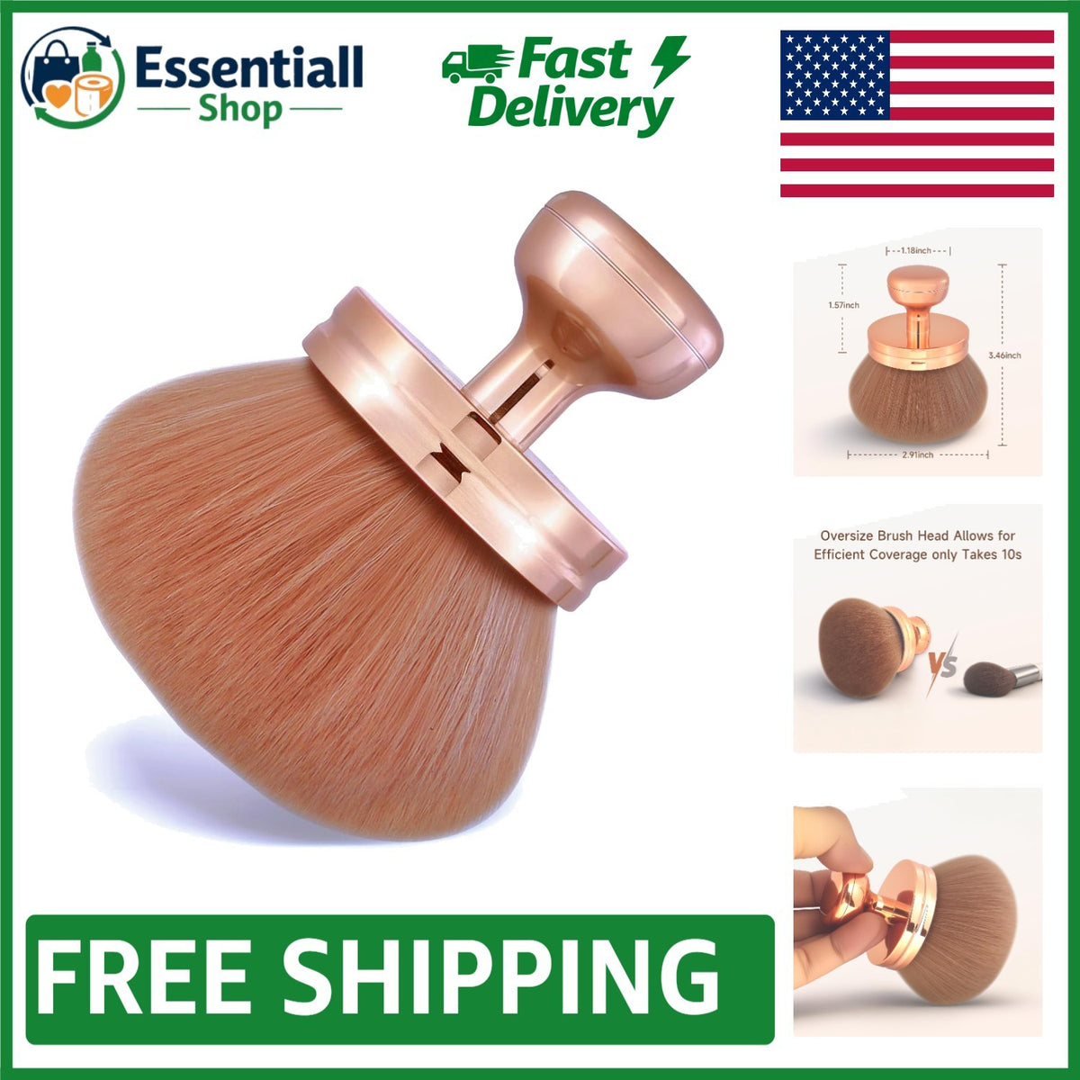 Extra Large Self Tanning Body Brush for Effortless Application