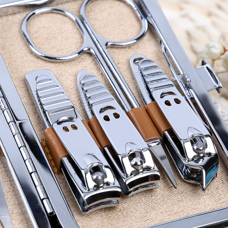Manicure Pedicure Nail Care Set 10Pcs Travel Grooming Kit for Men & Women