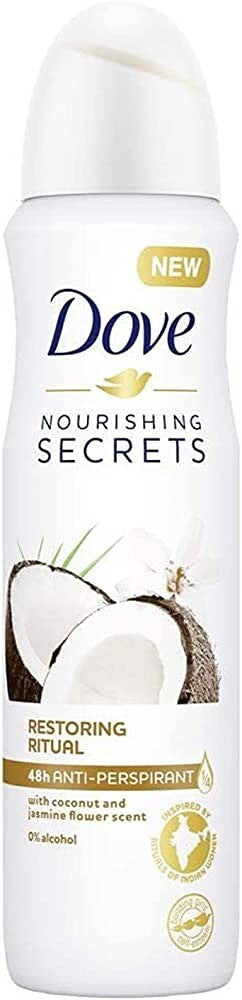 Dove Coconut & Jasmine Antiperspirant Deodorant Spray 48HR Protection - 6 Pack