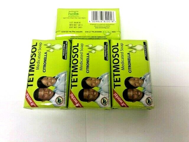 Medicated Citronella Soap for Scabies & Skin Care - Pack of 4